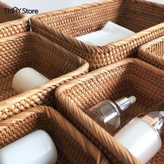 Chic Woven Basket Organizer