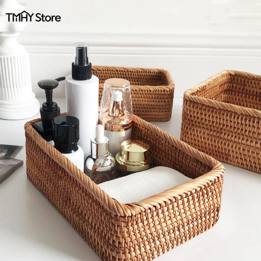 Chic Woven Basket Organizer