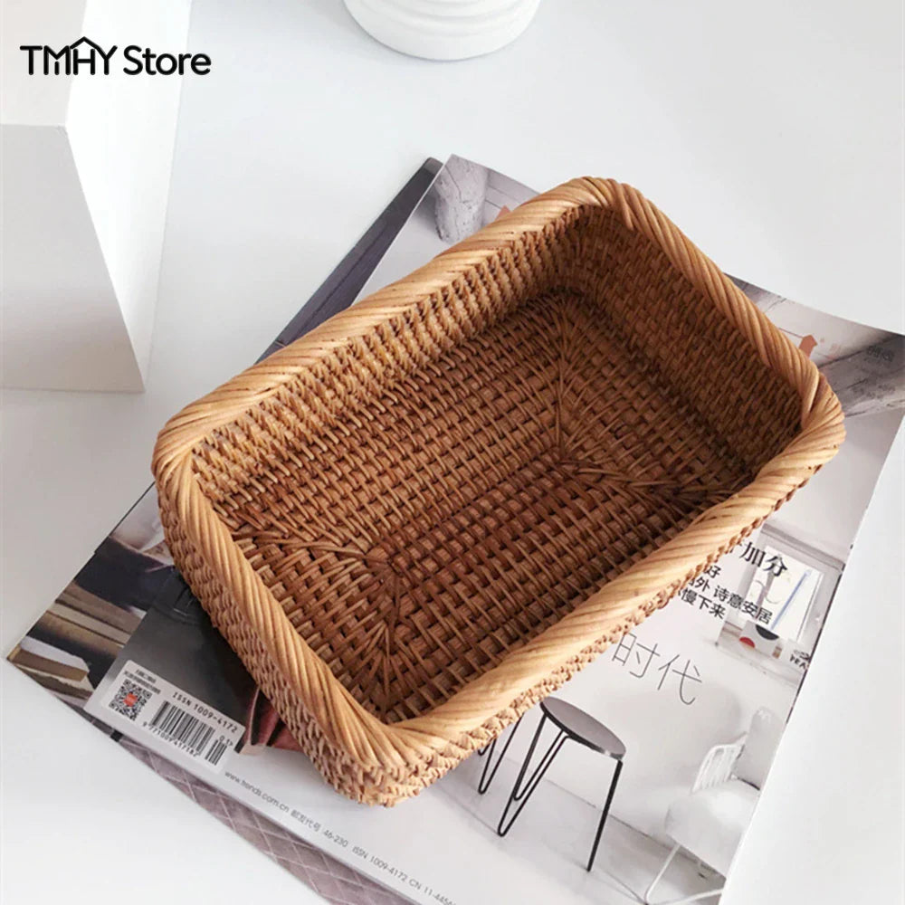 Chic Woven Basket Organizer