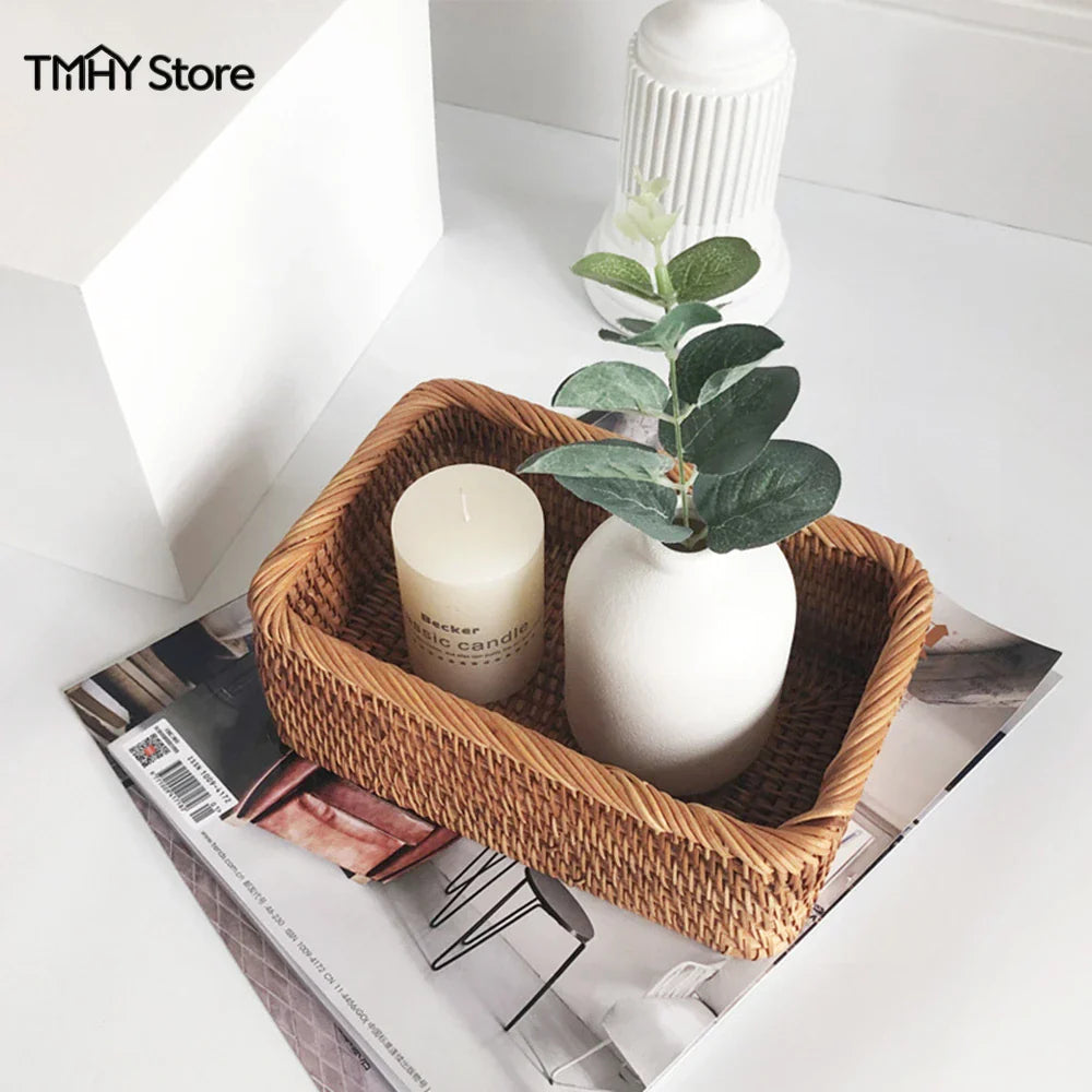 Chic Woven Basket Organizer
