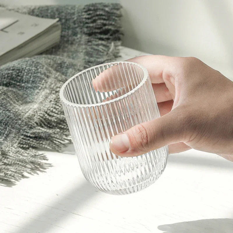Elegant Striped Whiskey Glasses